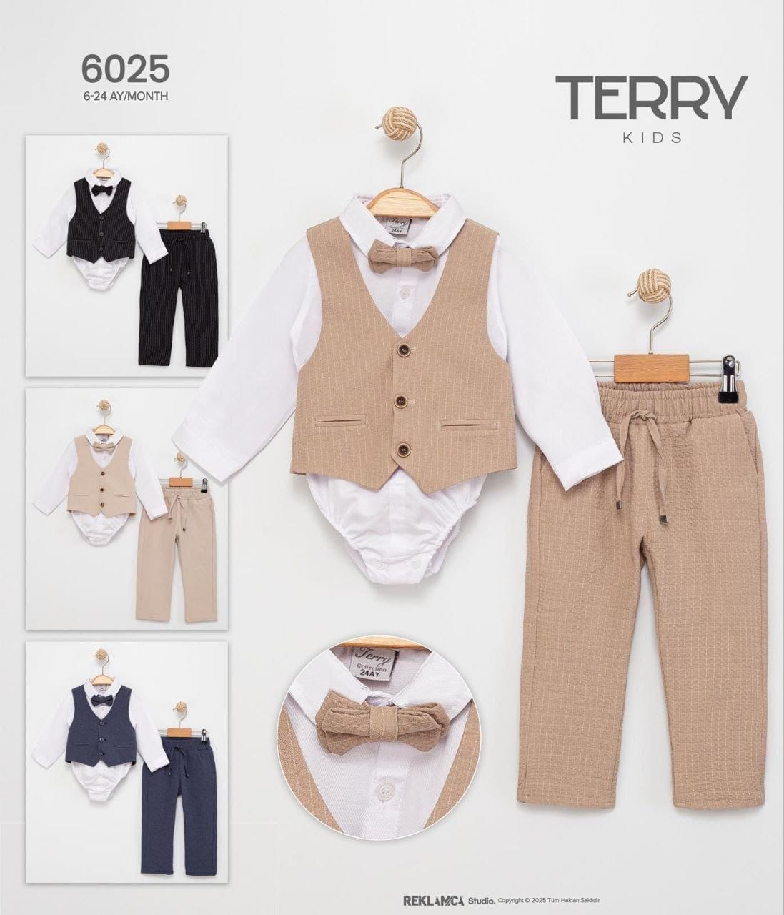 Terry Kids ÇİZGİLİ AYLIK TAKIM